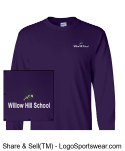 Embroidered purple long sleeve shirt Design Zoom